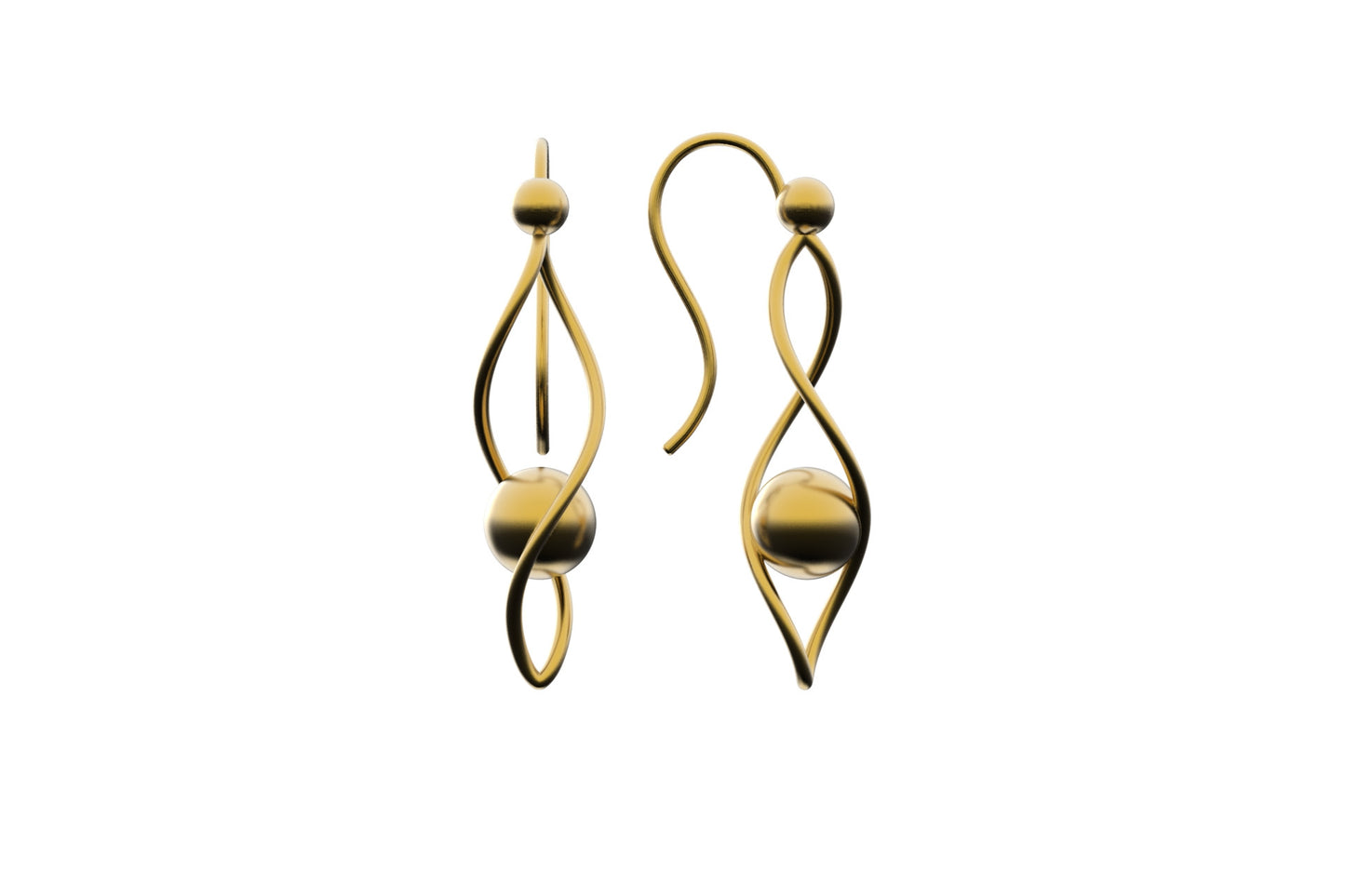 Linear earrings