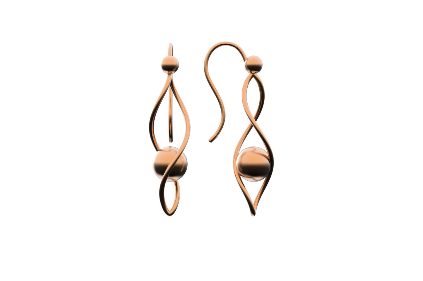 Linear earrings