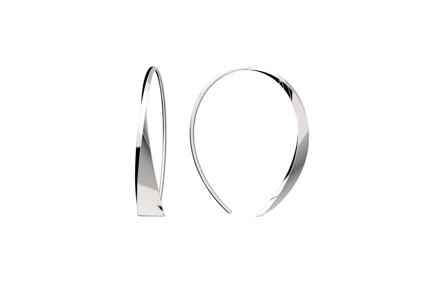 Rhodium Plated or Sterling Silver