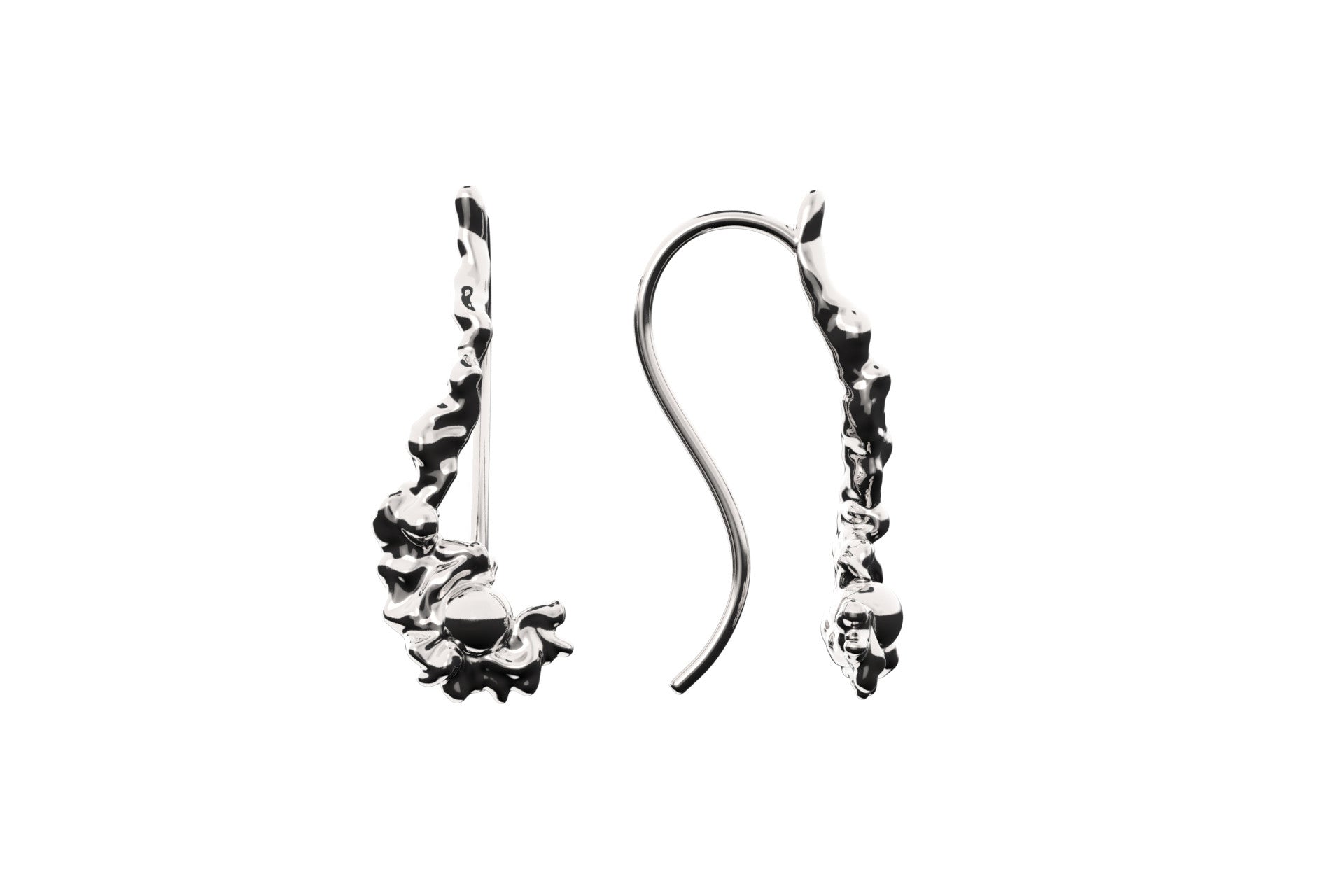 Rhodium Plated or Sterling Silver